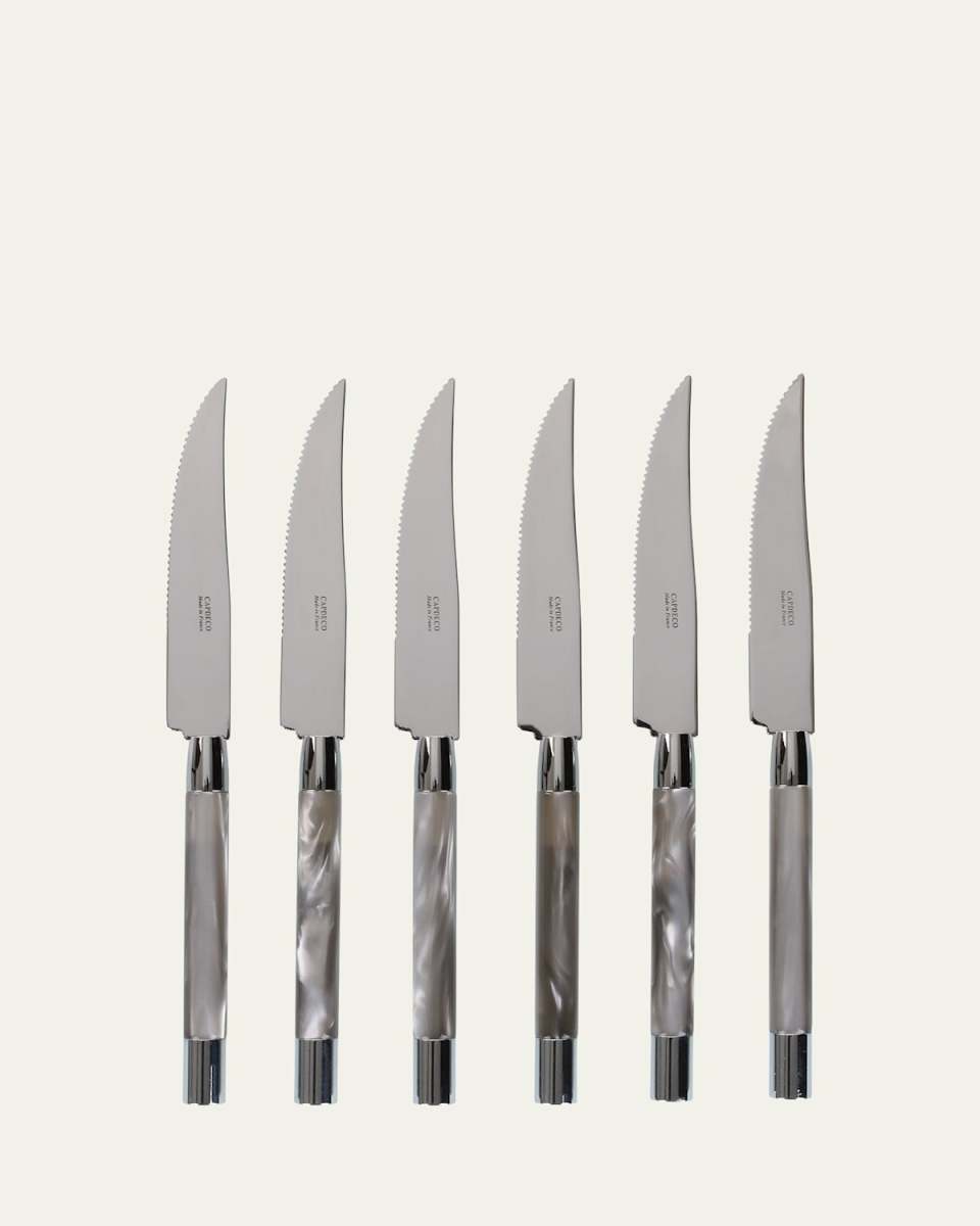 Conty 6-Piece Steak Knives, Grey